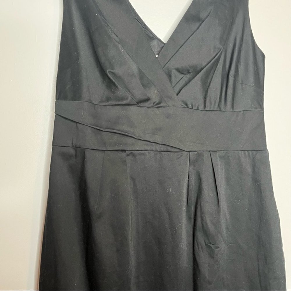Boden Classic Black Smart Shift Dress Sleeveless - Picture 3 of 6